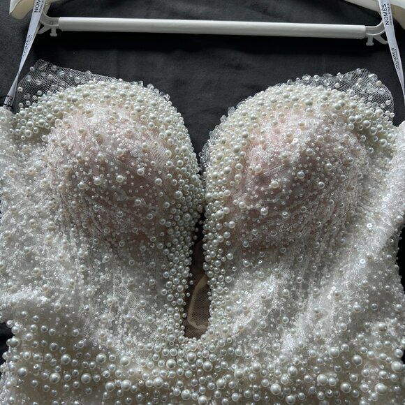 NEW Oksana Chorna Cornelia Beaded Wedding Dress - Picture 3 of 8